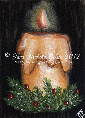 Christmas Candle by Tara N Colna
